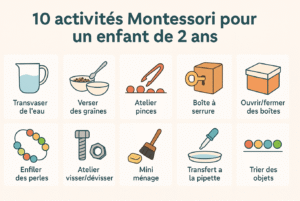 10 activités Montessori enfant 2 ans